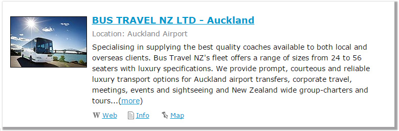 New Zealand Transport Guide Gold Listing